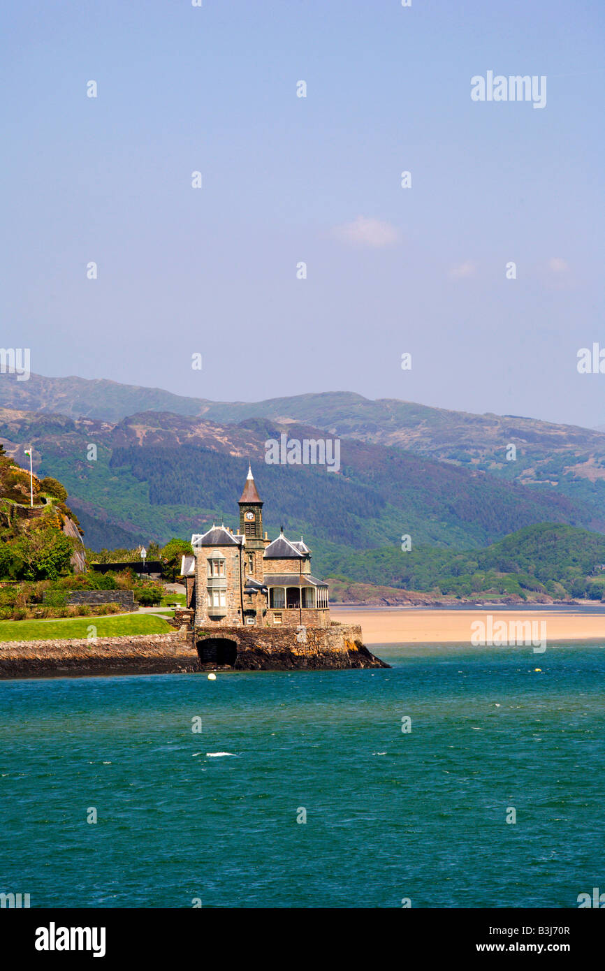 Clock Tower House Barmouth Snowdonia nel Galles Foto Stock