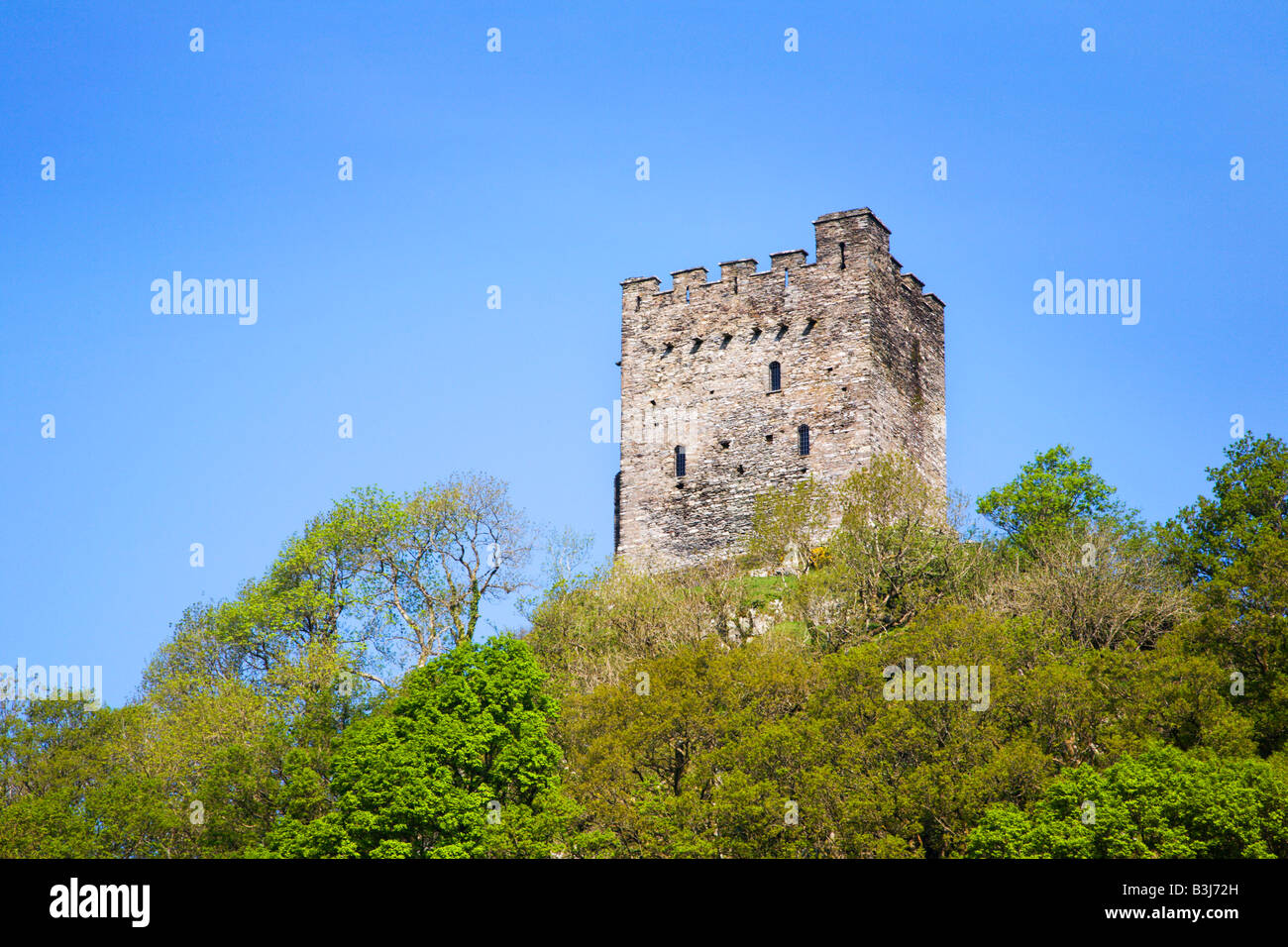 Il castello di Dolwyddelan Snowdonia nel Galles Foto Stock