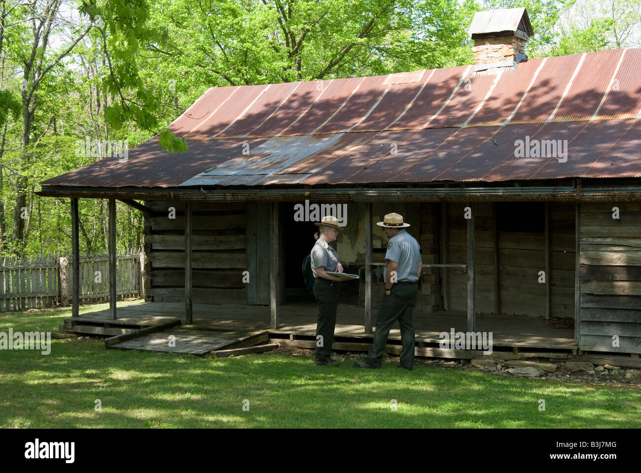 Il Collier Homestead negli Ozarks di Tyler piegare Arkansas è di proprietà e gestito dal servizio del Parco Nazionale Foto Stock