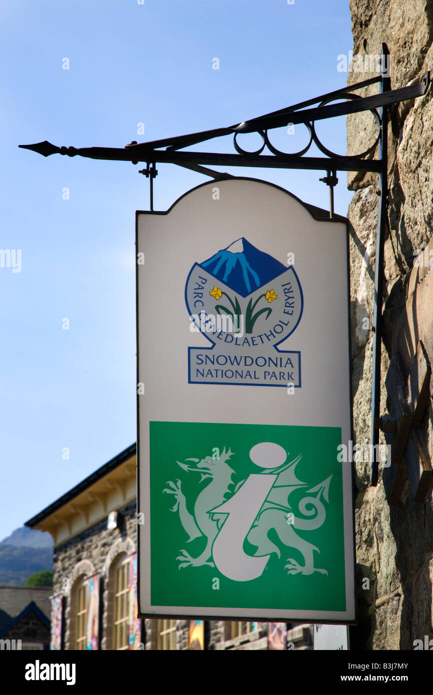 Centro d'informazione del Parco Nazionale di Snowdonia a Dolgellau Galles Foto Stock