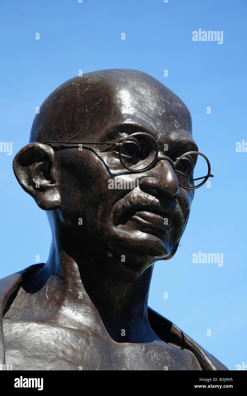 Canada Quebec City Mohandas Gandhi statua Foto Stock