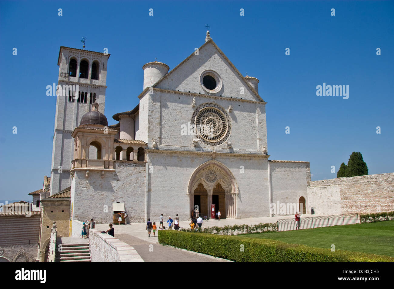 Italia umbria assisi basilica chiesa san francesco religioso francescano san Francesco di Assisi di terremoto, quake il crollo del tetto, Foto Stock