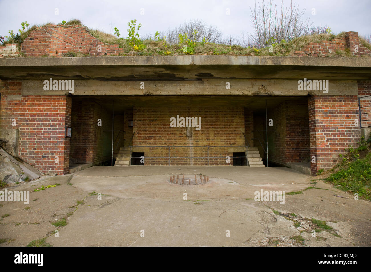 Western Heights gun emplacement e rivista in Dover Foto Stock