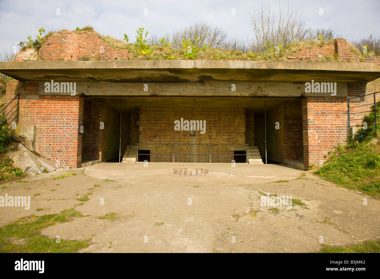 Western Heights gun emplacement e rivista in Dover Foto Stock