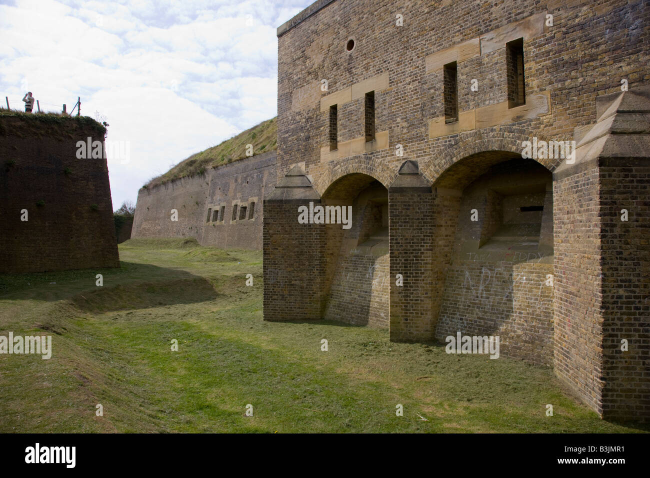 La caduta napoleonica Redoubt Fort di Dover Kent Foto Stock