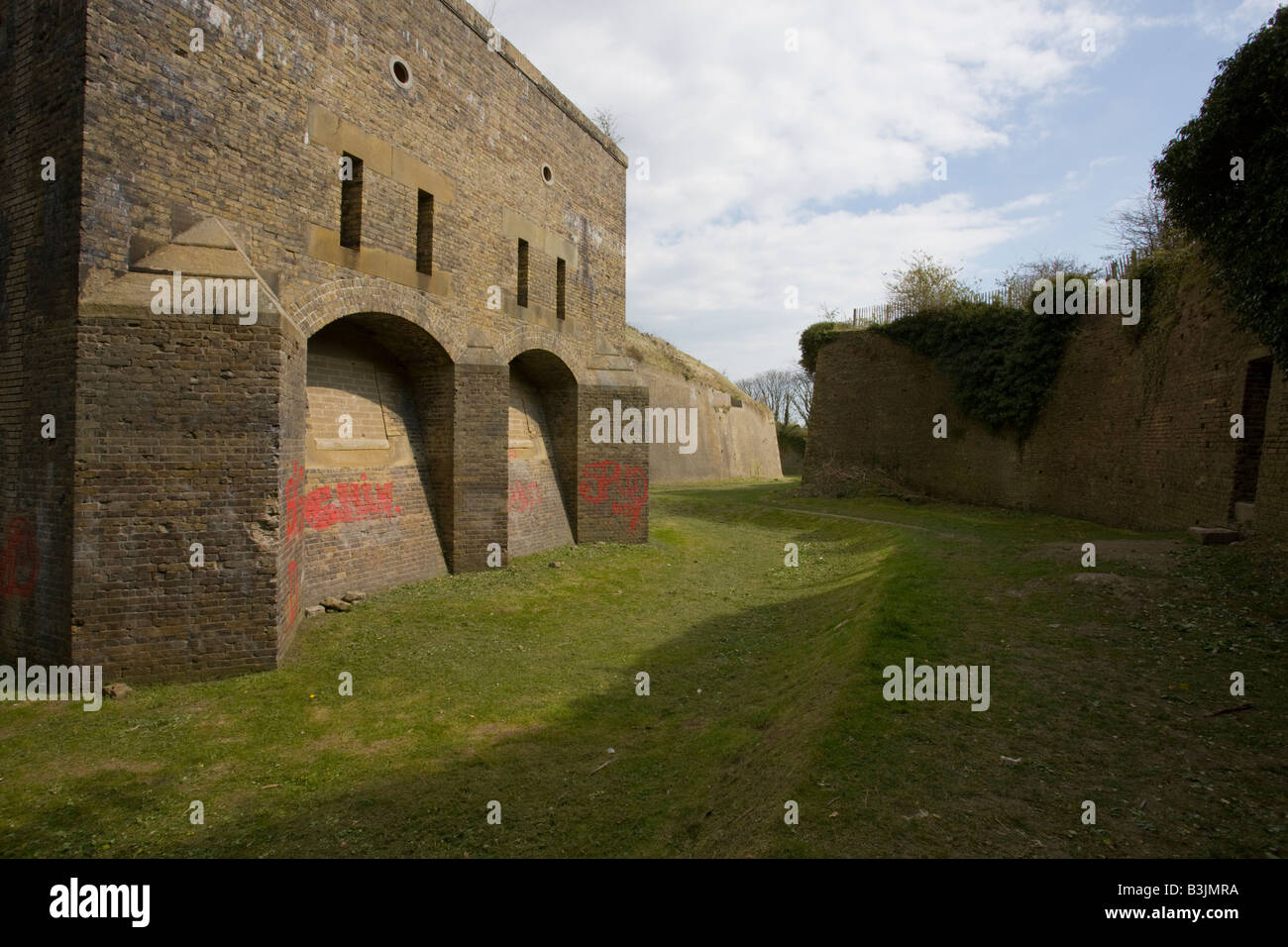 La caduta napoleonica Redoubt Fort di Dover Kent Foto Stock