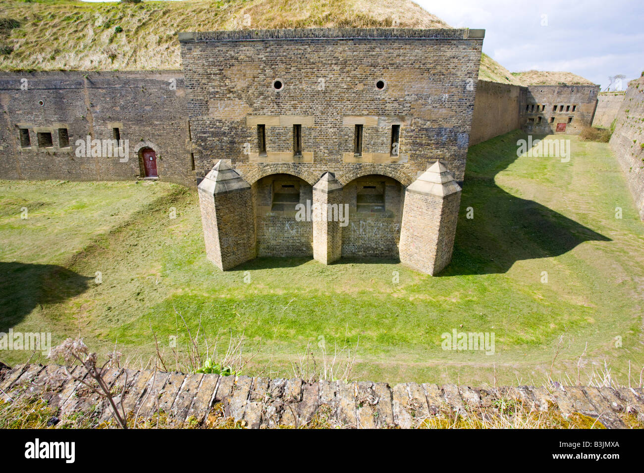 La caduta napoleonica Redoubt Fort di Dover Kent Foto Stock