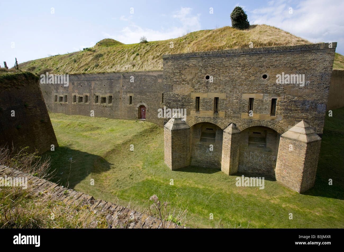 La caduta napoleonica Redoubt Fort di Dover Kent Foto Stock