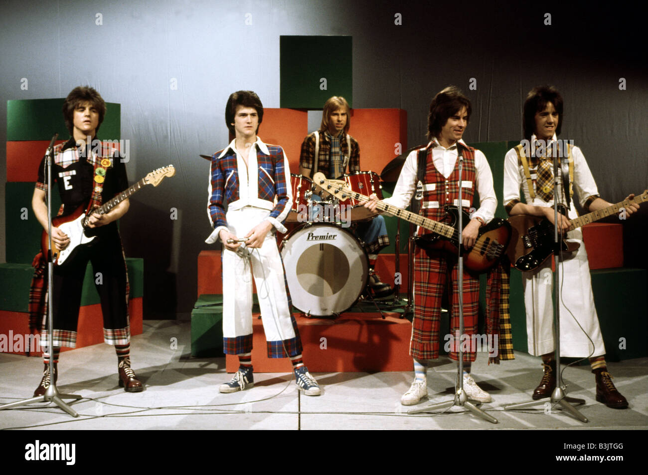 BAY CITY ROTOLI REGNO UNITO gruppo pop nel 1974 Foto Stock