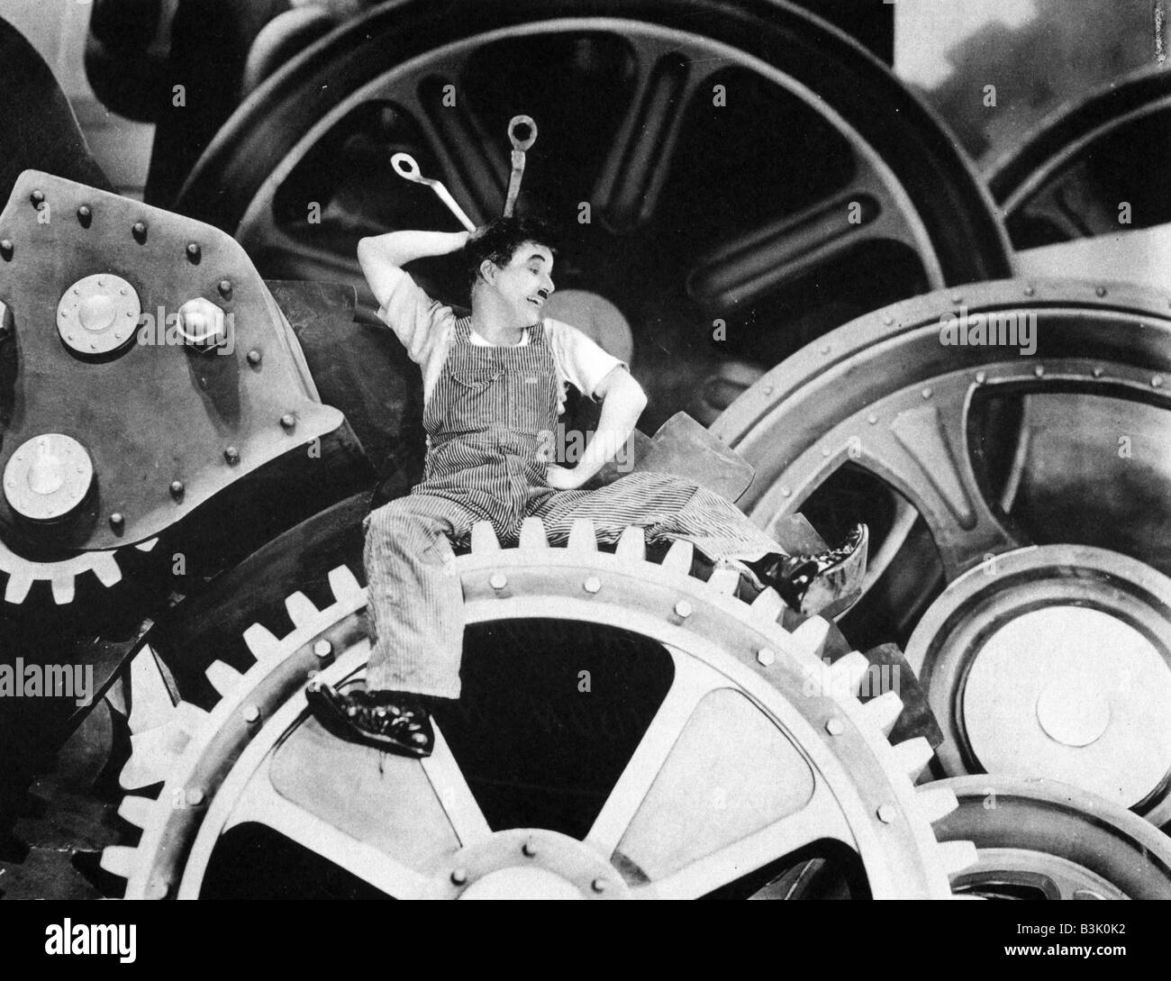 I TEMPI MODERNI 1936 film muto con Charles Chaplin Foto Stock