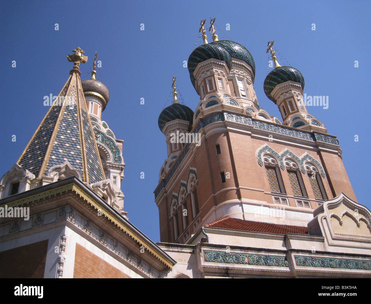 Nizza Francia St Nicholas russo cattedrale ortodossa Foto Stock