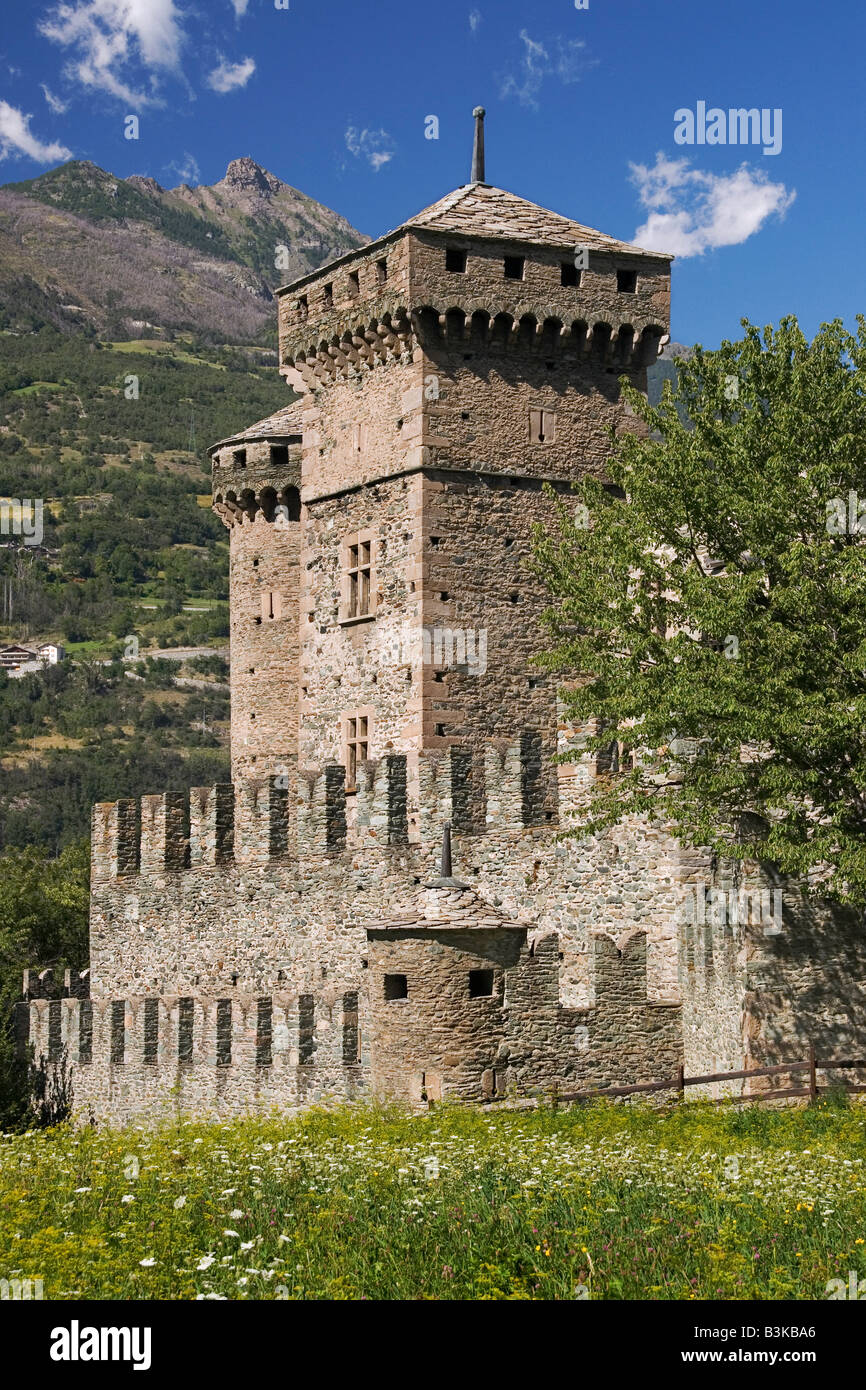 Castello di Fenis Foto Stock