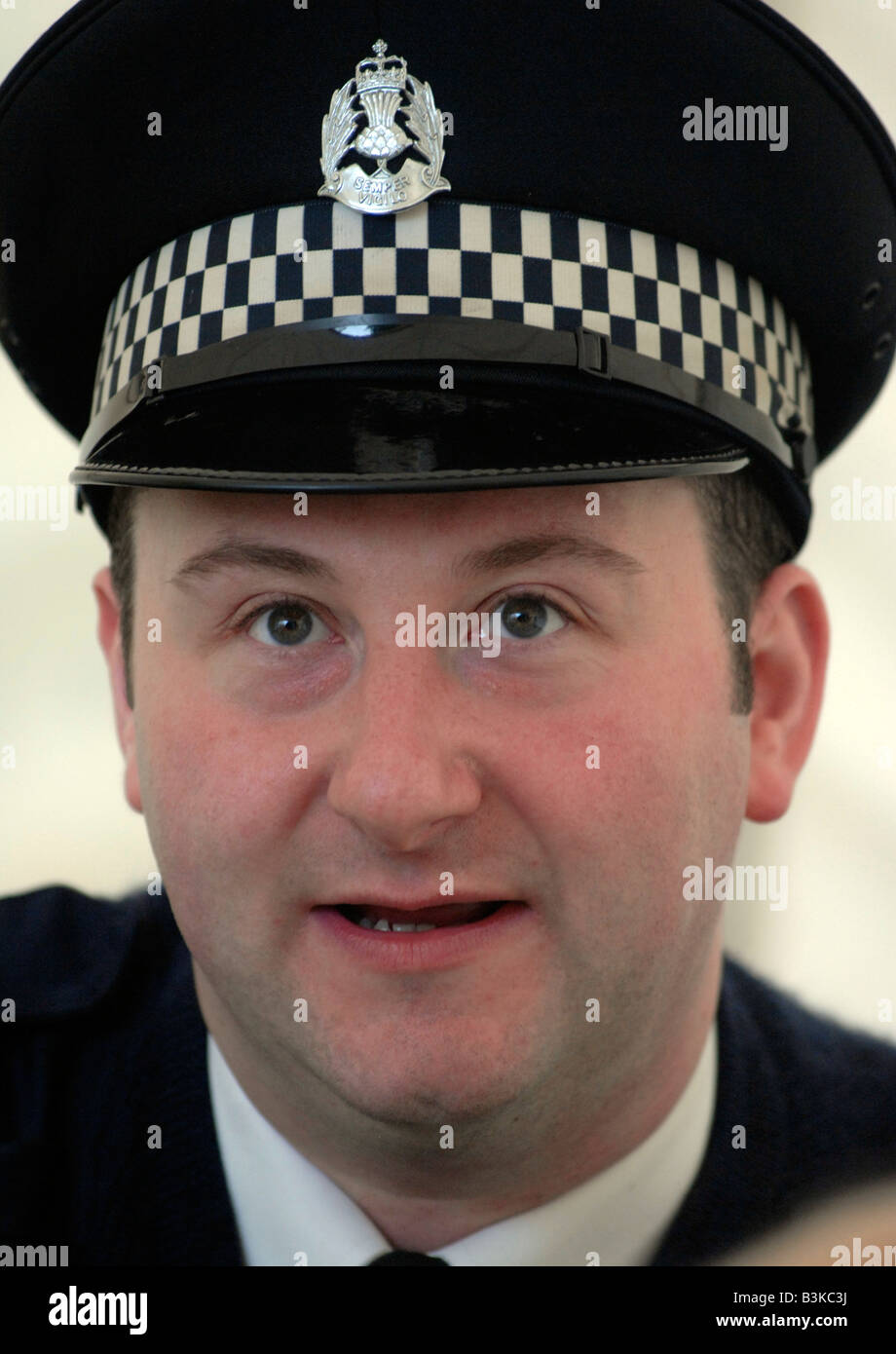 Andrew Agnew, che gioca PC prugna in bambini Balamory mostra Foto Stock