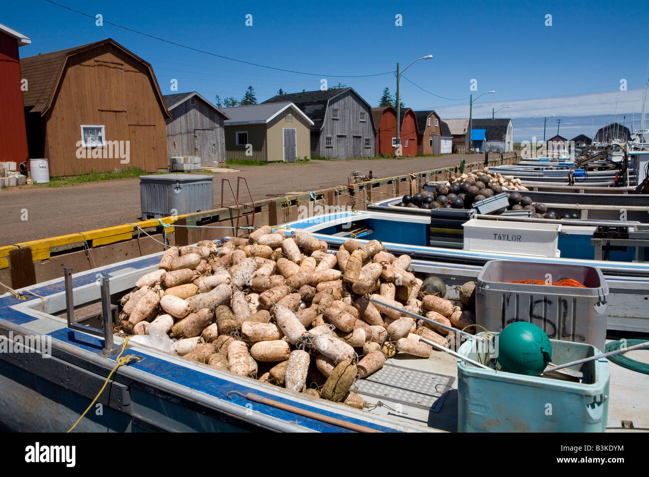 A nord del porto di rustico di Prince Edward Island in Canada Foto Stock