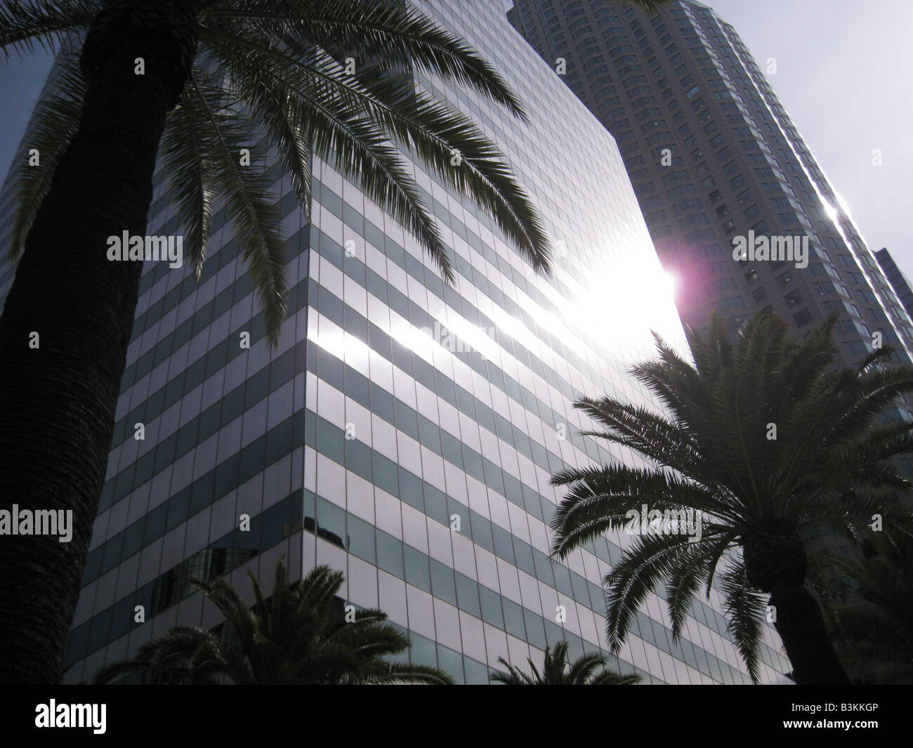 LOS ANGELES grattacieli nella zona finanziaria della città Foto Stock
