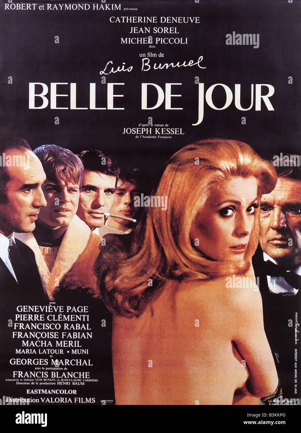 BELLE DE JOUR Poster per 1967 Parigi film/film Cinque produzione con Catherine Deneuve Foto Stock