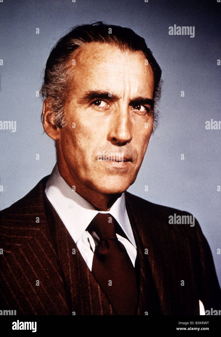 CHRISTOPHER LEE UK film attore Foto Stock