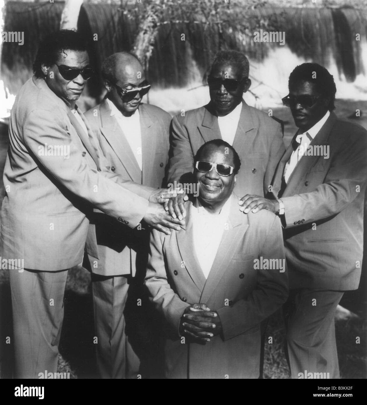 Cinque ragazzi ciechi di Alabama USA gruppo evangelico circa 1975 Foto Stock