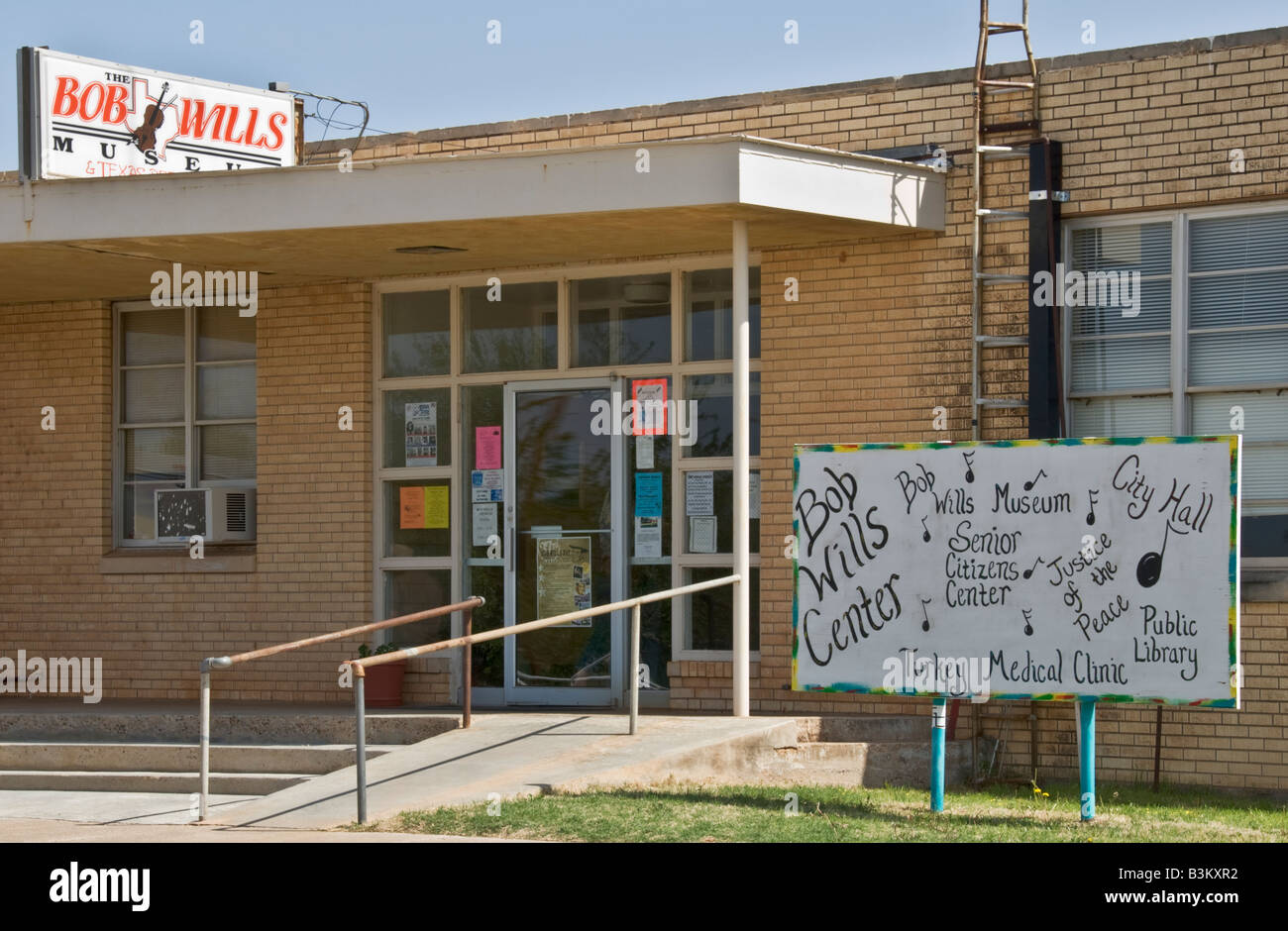 Texas Turchia Bob Wills Centro e ingresso al museo Foto Stock