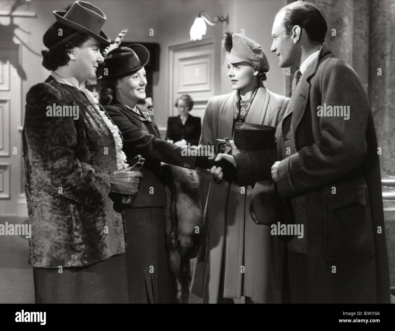 Breve incontro 1946 Cineguild film con Trevor Howard e Celia Johnson a destra Foto Stock