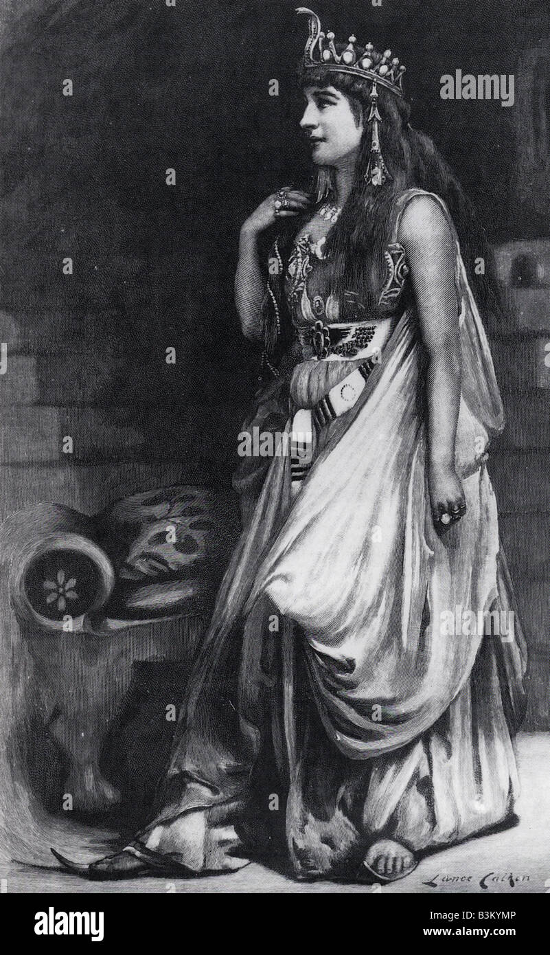 LILLIE LANGTRY inglese attrice, soprannominato il Jersey Lily 1853 al 1929 visto qui come Cleopatra Foto Stock