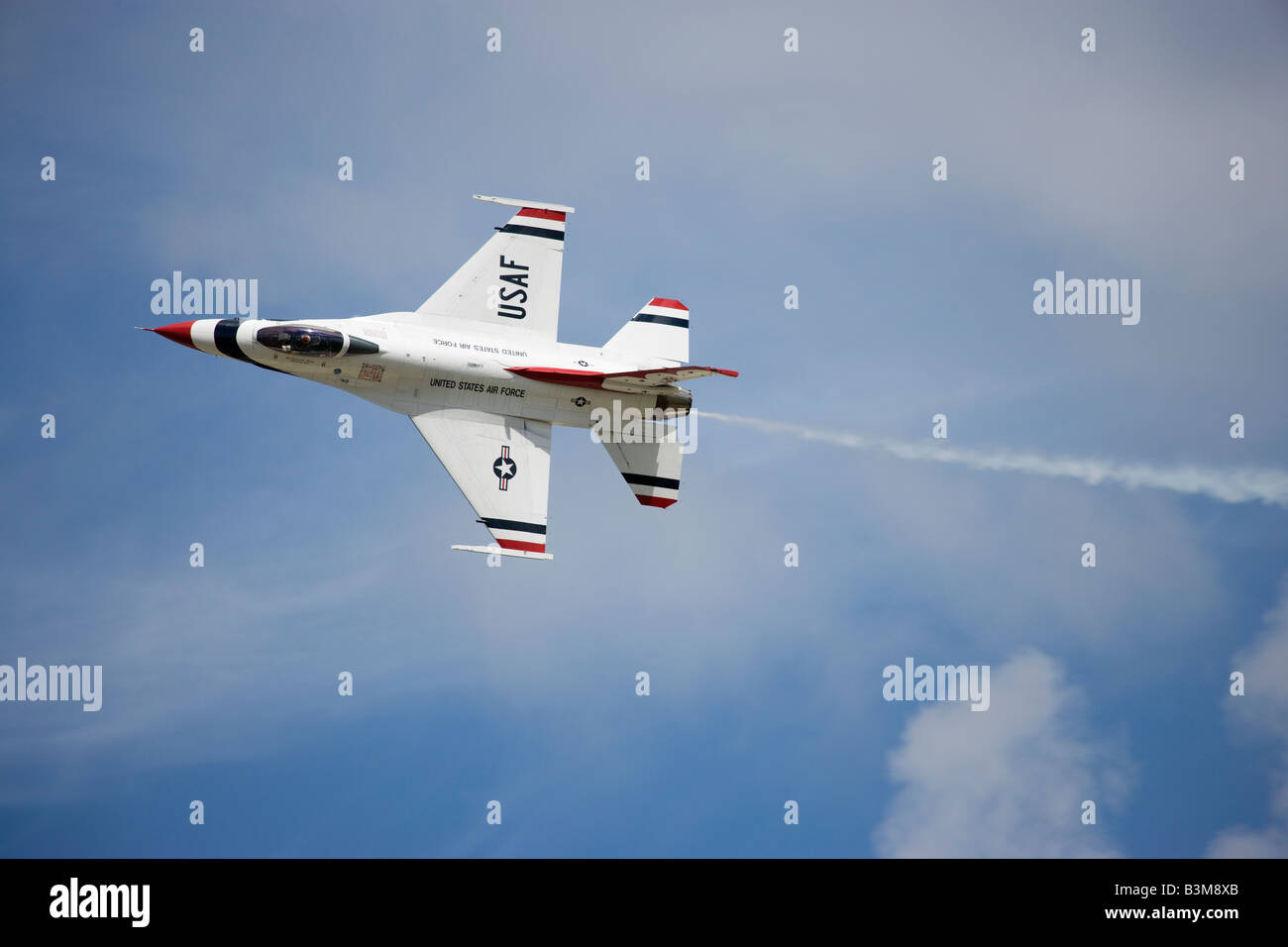 Il Thunderbirds, USAF, Royal International Air Tattoo 2007, RAF Fairford, Gloucestershire, England, Regno Unito Foto Stock