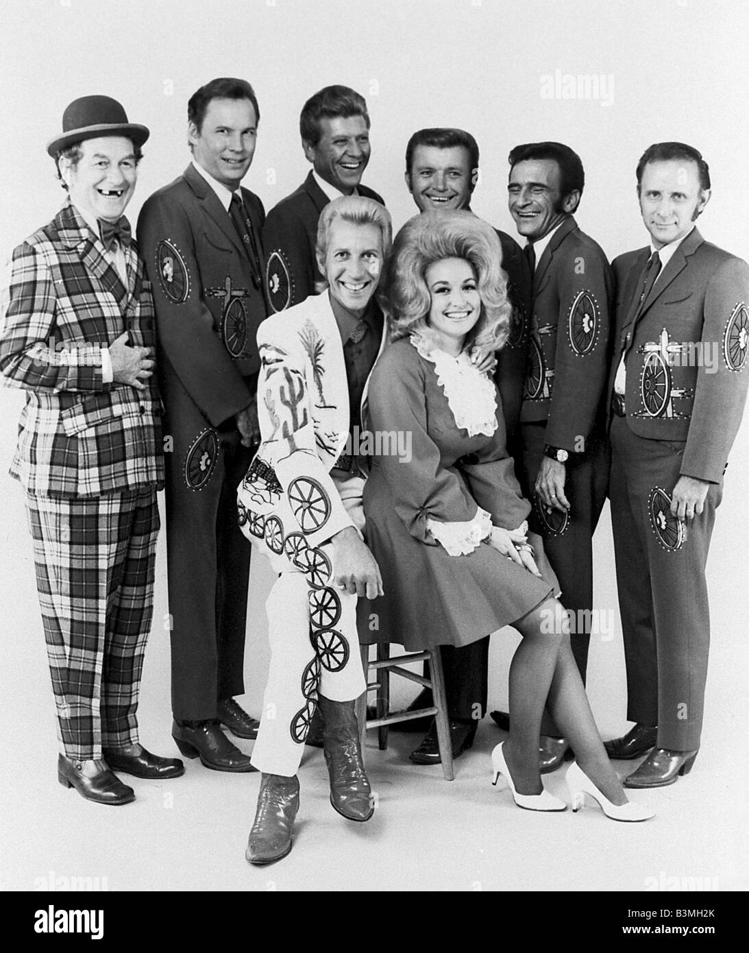 DOLLY PARTON seduti accanto a Porter Wagoner su un noi Country & Western spettacolo TV Foto Stock