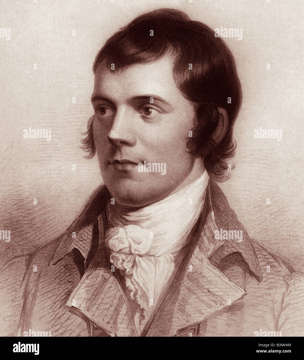 ROBERT BURNS poeta Scozzese e cantautore 1759 al 1796 Foto Stock