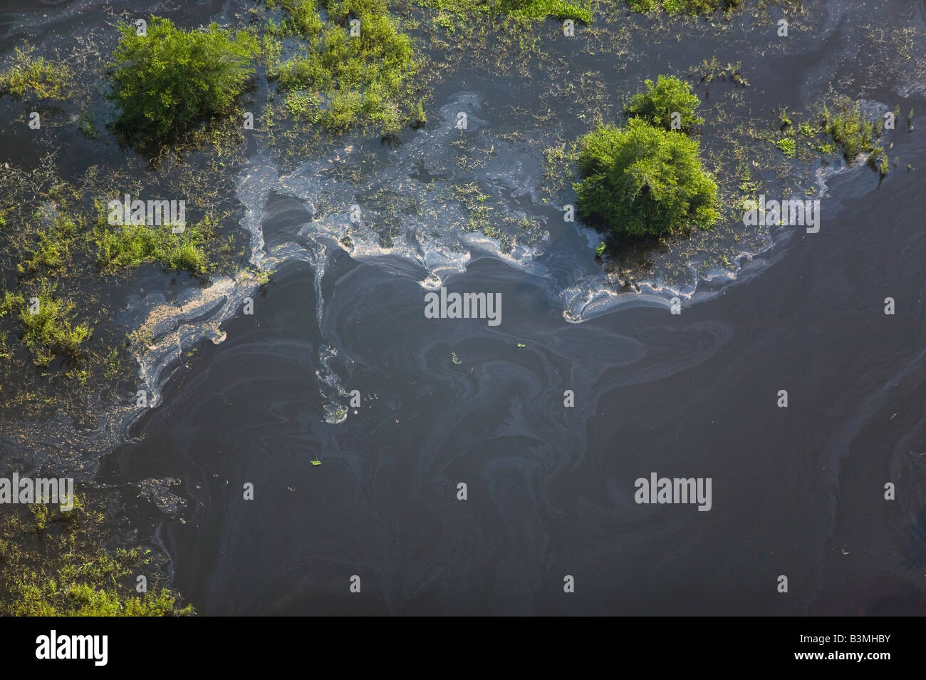 Sopra l'antenna dell'inquinamento delle acque in Messico Foto Stock