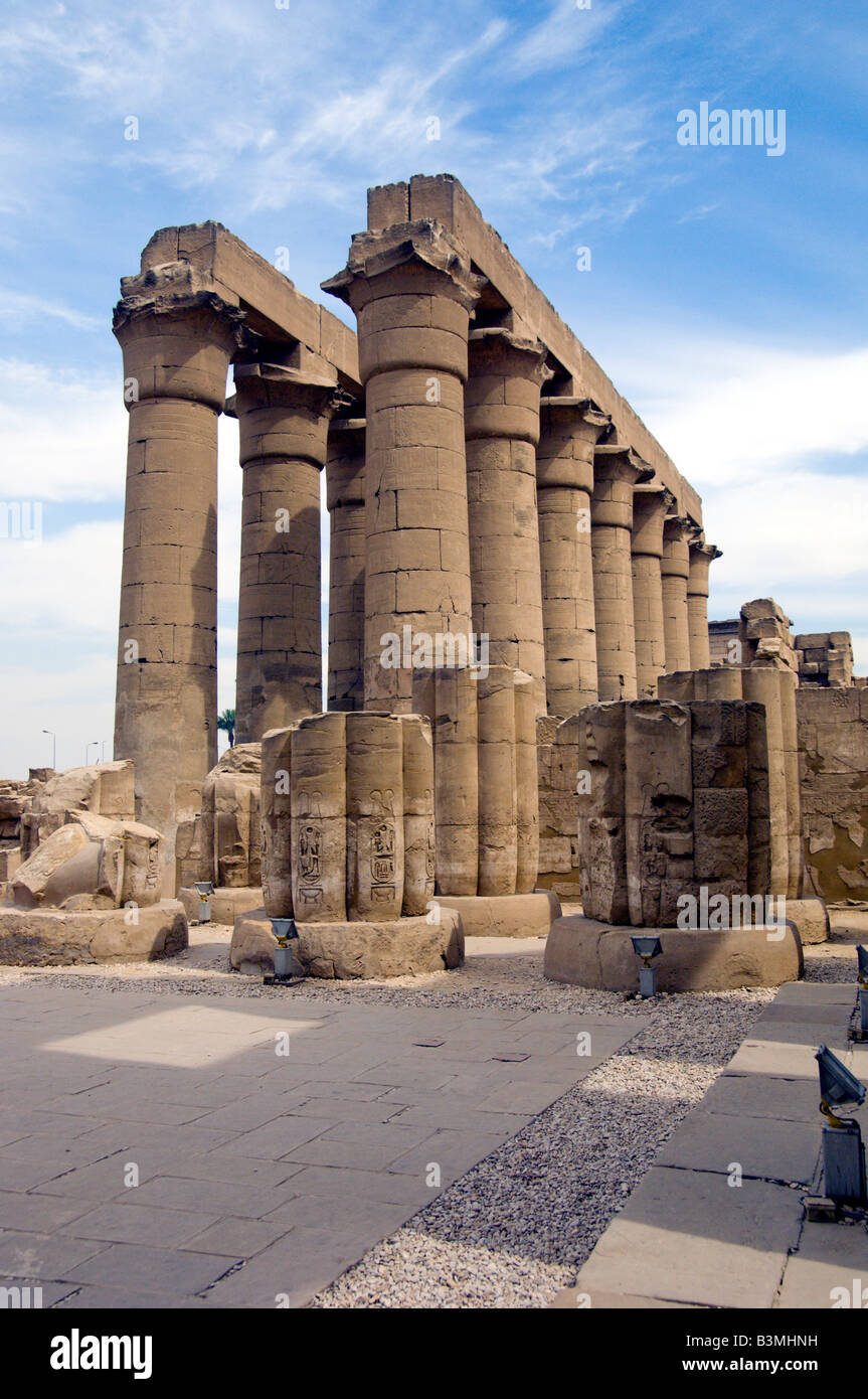 Il Tempio di Luxor in Egitto Luxor Foto Stock