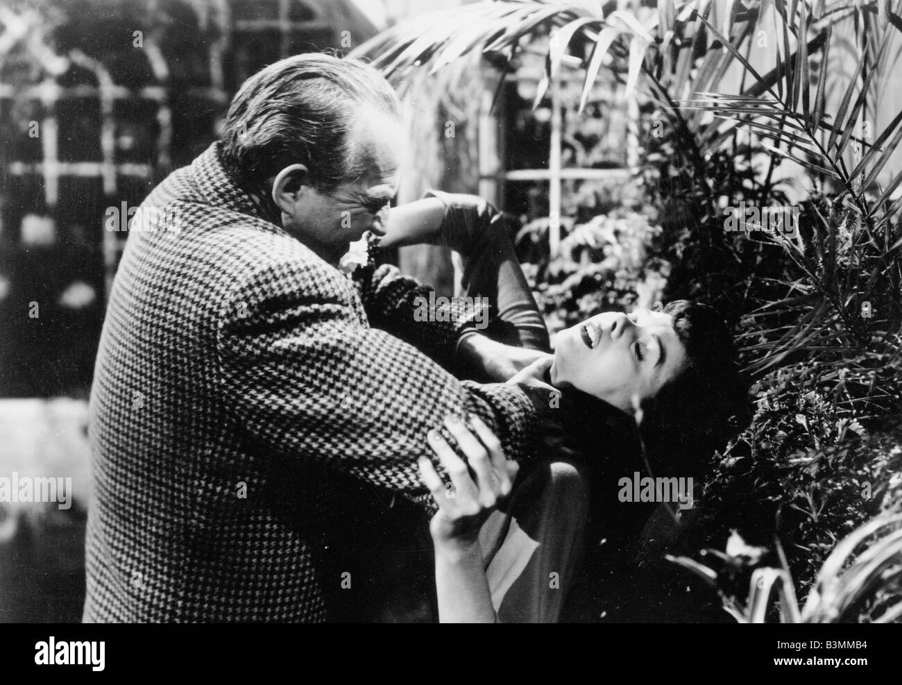 L'orchidea nera 1953 Kenilworth film con Ronald Howard e Olga Edwardes Foto Stock