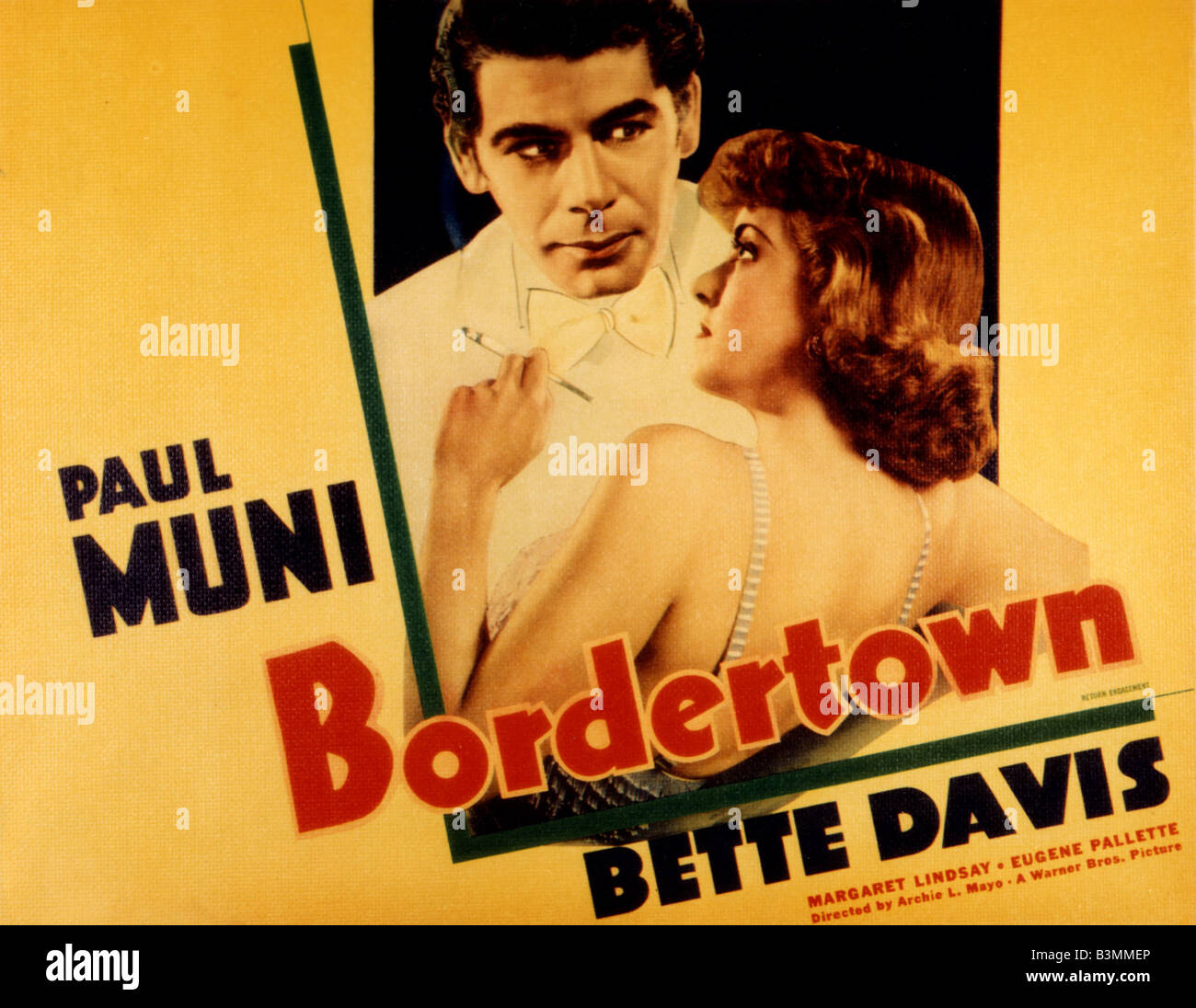 BORDERTOWN 1934 Warner film con Bette Davis e Paul Muni Foto Stock