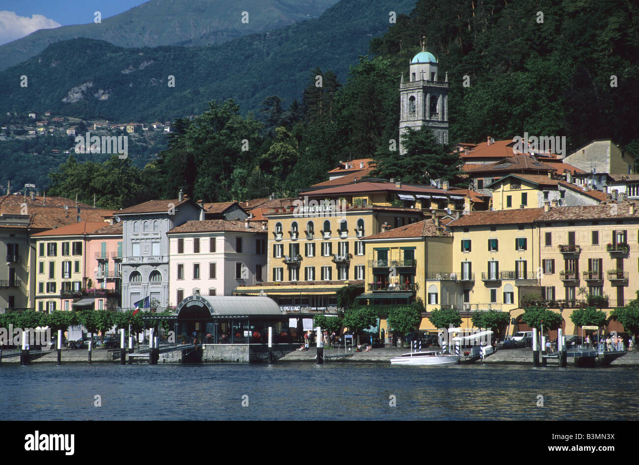 Italia Bellagio Bellagio pittoresca sulle rive del lago di Como Foto Stock