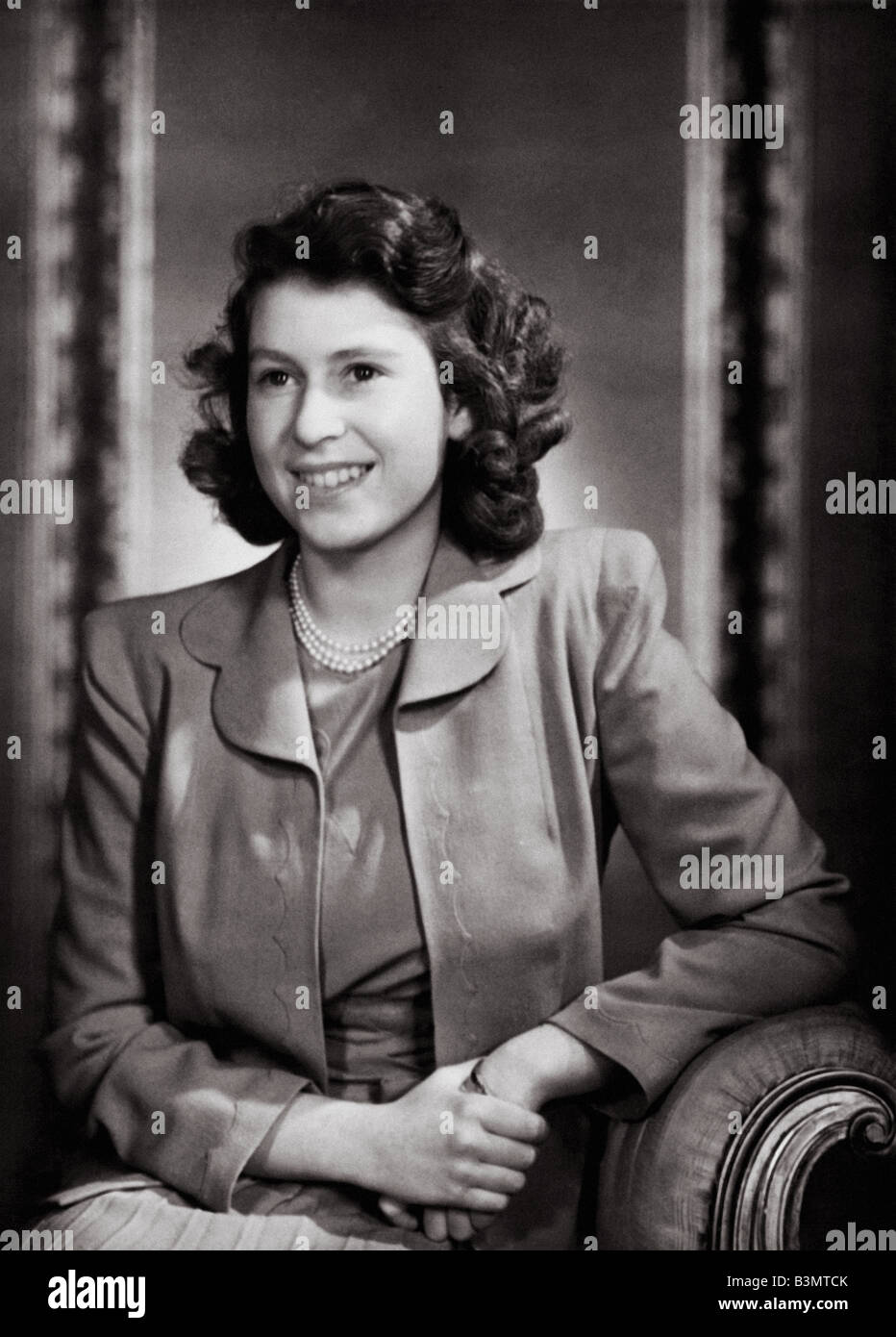 La Principessa Elisabetta (più tardi la Regina Elisabetta II) circa 1945 Foto Stock