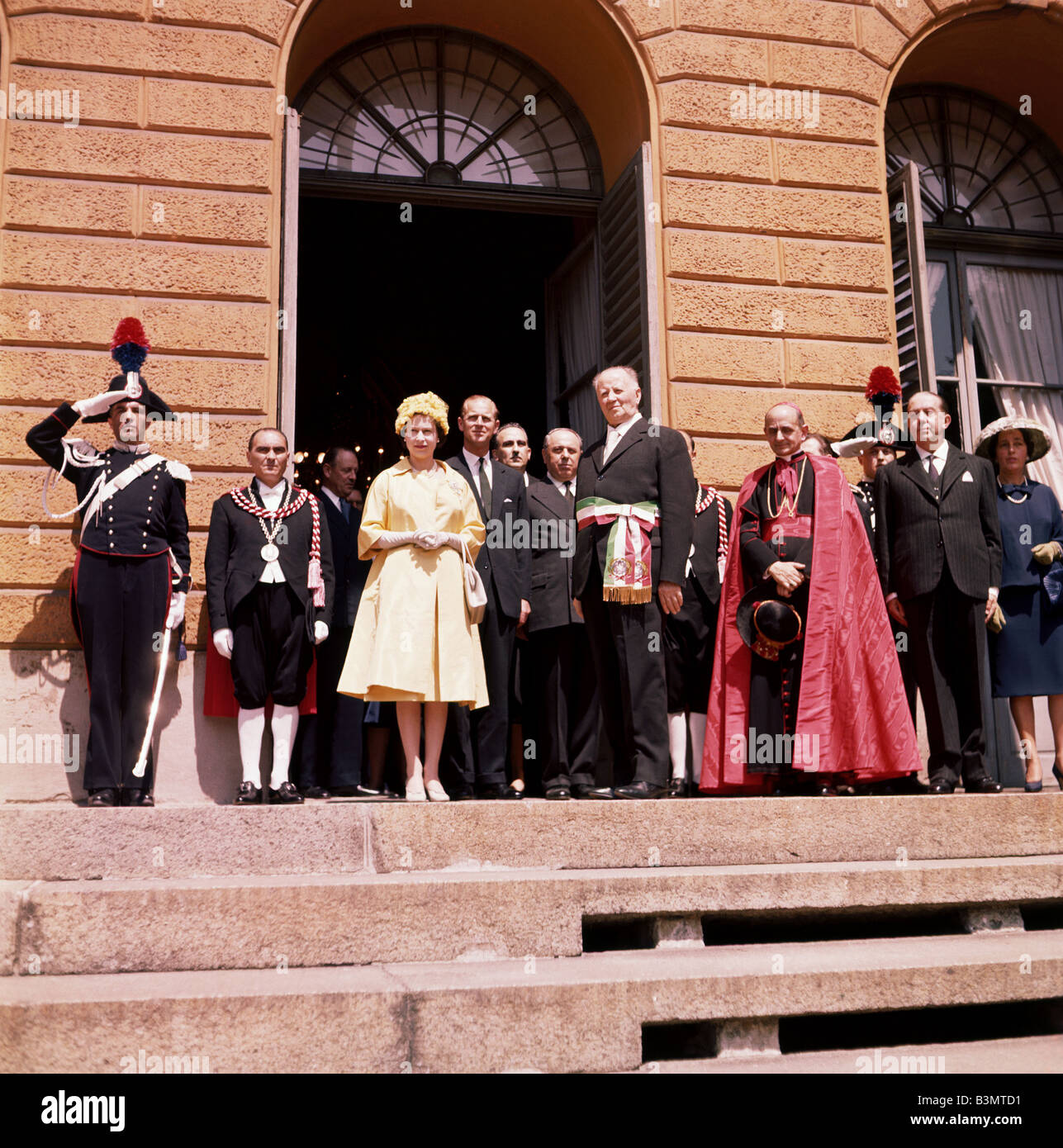 La Regina Elisabetta II per la sua visita di stato in Italia nel 1961 Foto Stock