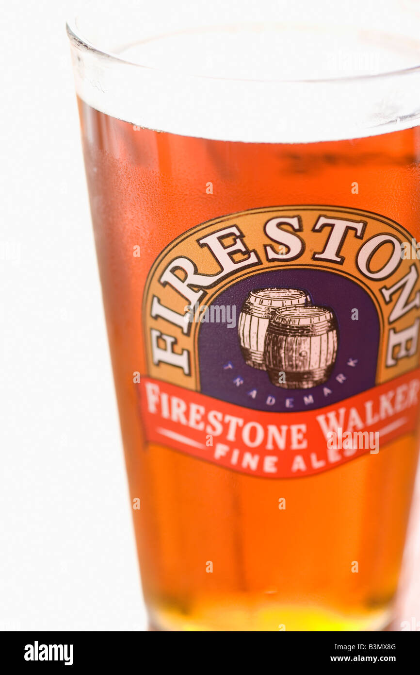 Firestone Double Barrel Ale Osteria presso Firestone Walker Brewing Company Buellton Santa Ynez Valley in California Foto Stock