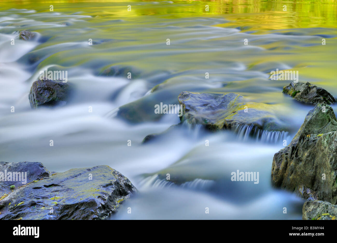 Germania, Langenargen, Fiume Argen Foto Stock