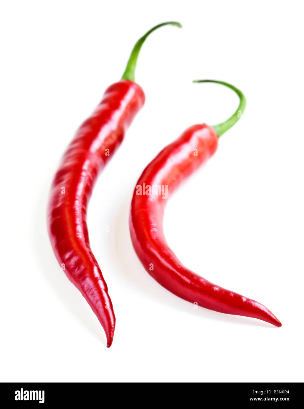 Red Hot Chili Peppers isolati su sfondo bianco Foto Stock