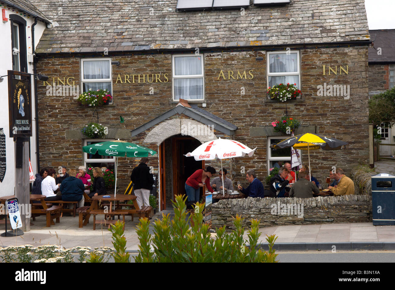 Re Arthurs bracci, Tintagel, Cornwall, Regno Unito. Foto Stock