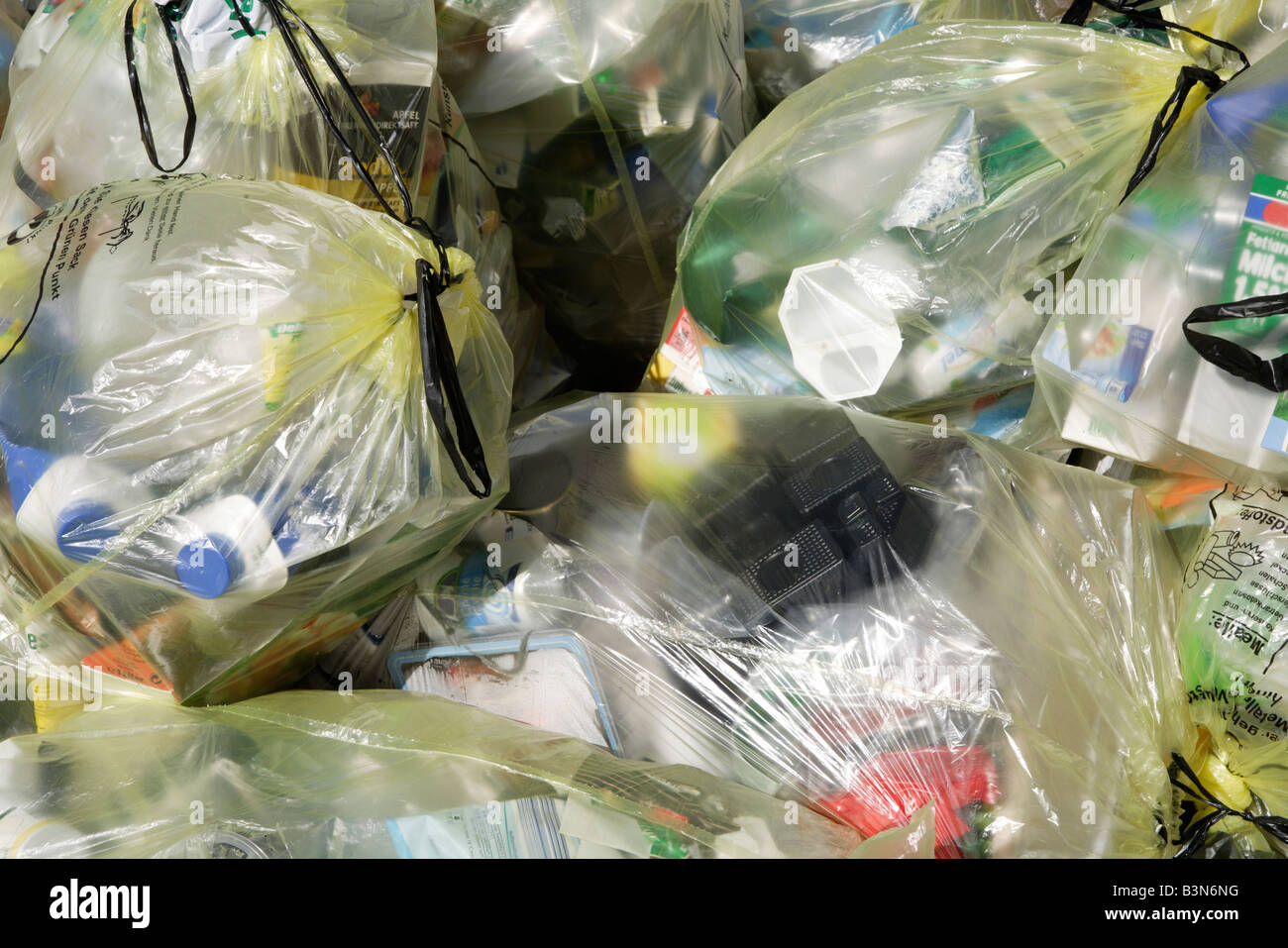 Garbage, sacchi spazzatura, close up Foto Stock