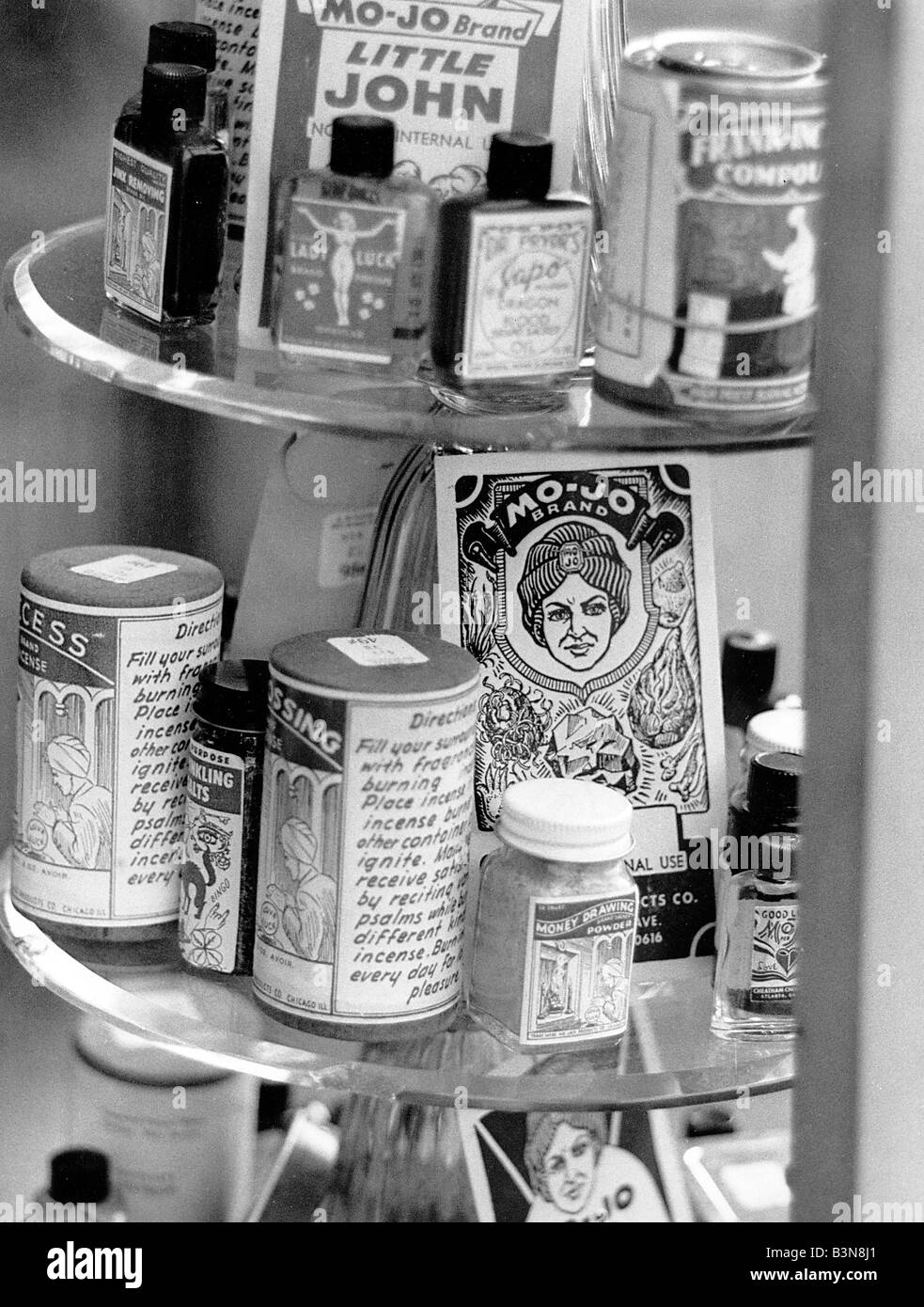 MOJO gli articoli in vendita in Beale Street shop a Memphis, Tennessee, Stati Uniti d'America Foto Stock