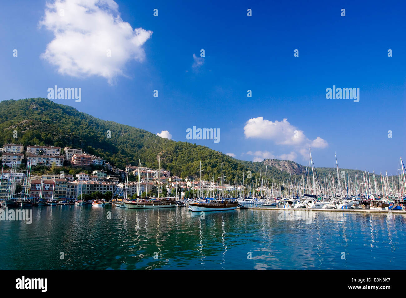 Porto di Fethiye Foto Stock