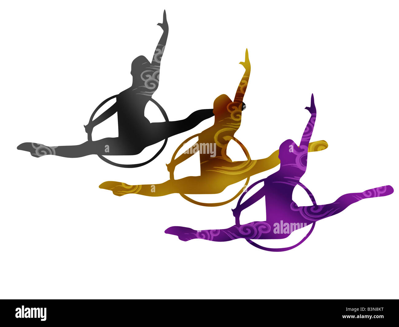 Olimpiadi e sport,illustrazione composito Foto Stock