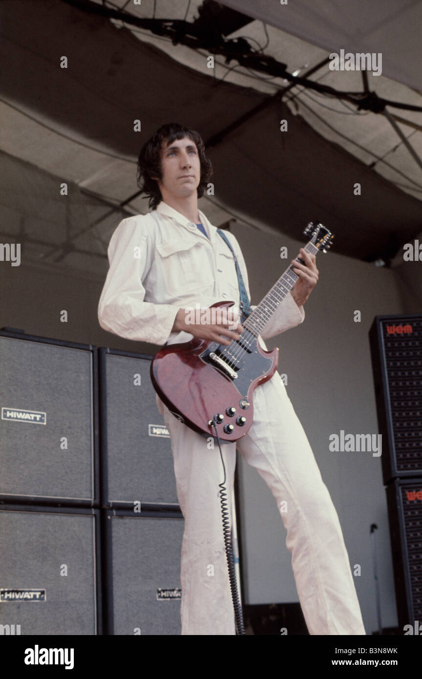 L'OMS - REGNO UNITO gruppo rock nel 1974 con Pete Townshend Foto Stock