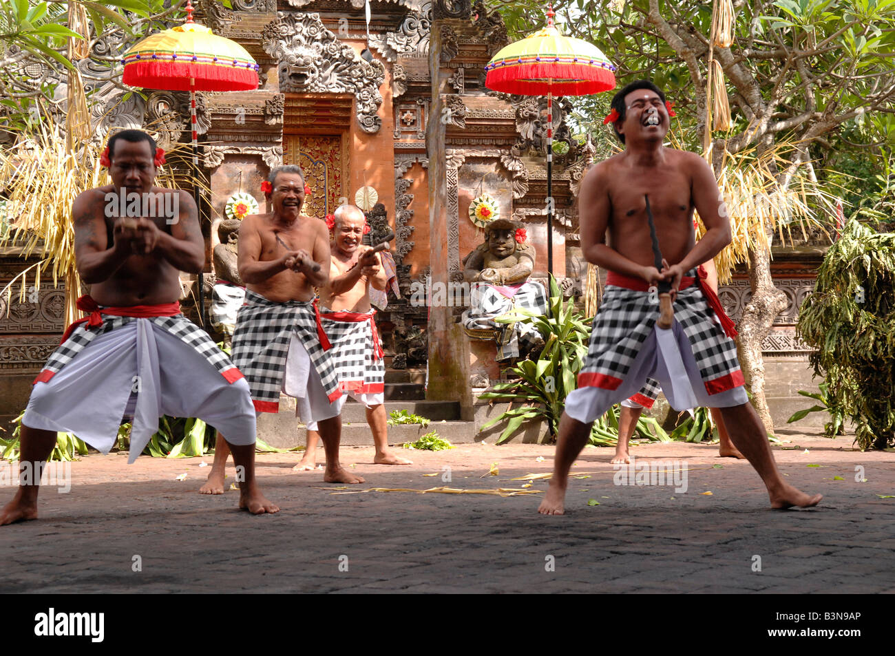 Barong dance , batubulan , isola di Bali , Indonesia Foto Stock