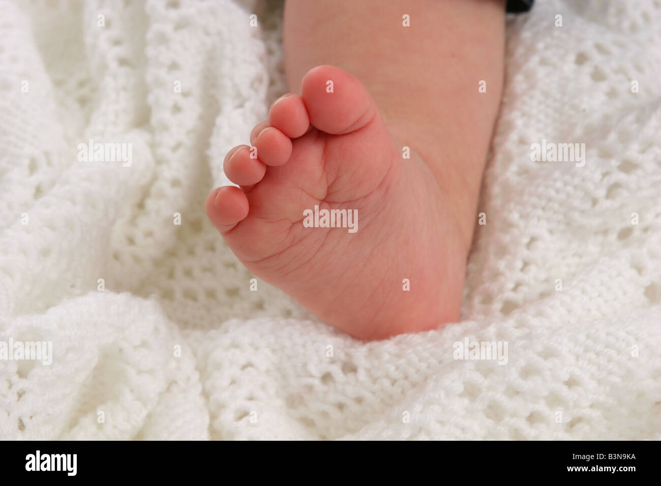 Piede del bambino Foto Stock