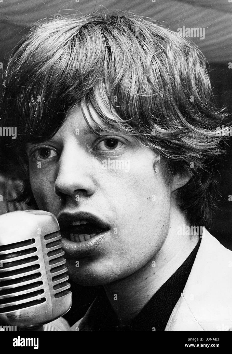 ROLLING STONES Mick Jagger nel 1964 Foto Stock