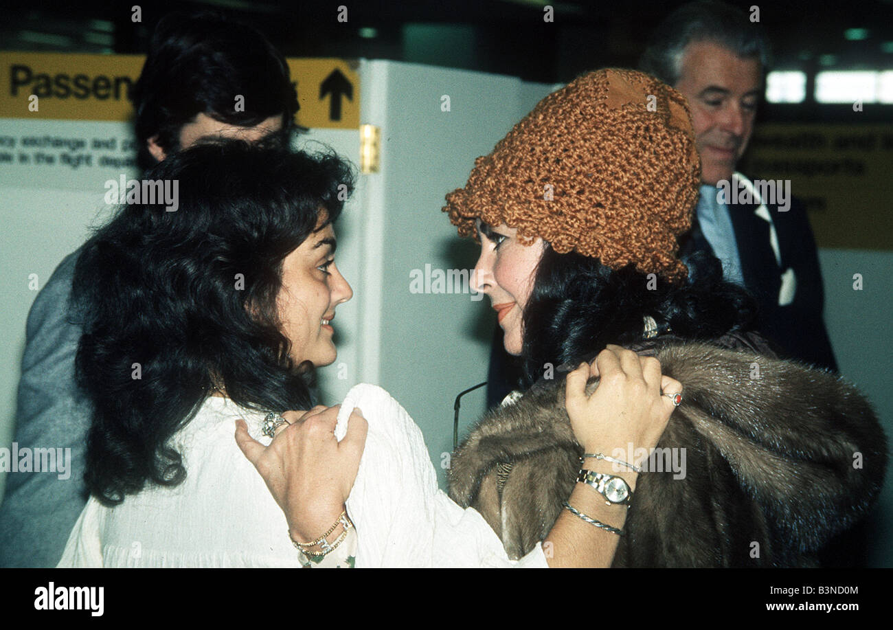Elizabeth Taylor con la figlia Lisa Nov 1973 Foto Stock
