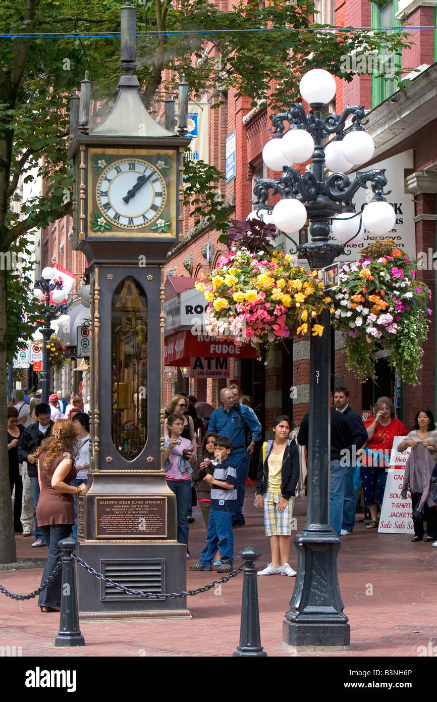 Il Gastown orologio a vapore situata a Vancouver British Columbia Canada Foto Stock