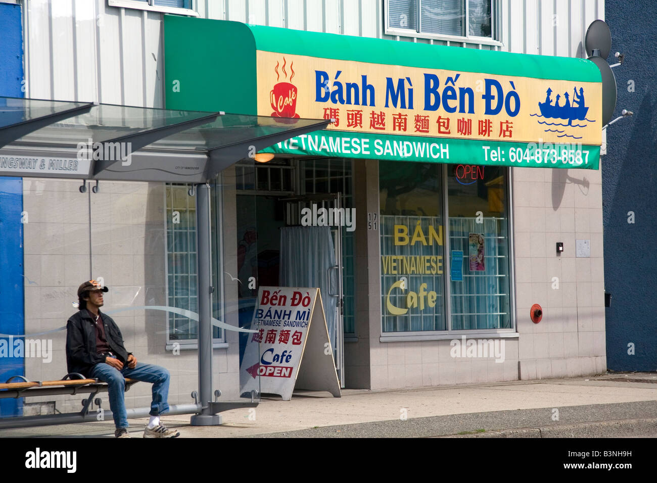 Business vietnamita in Vancouver British Columbia Canada Foto Stock